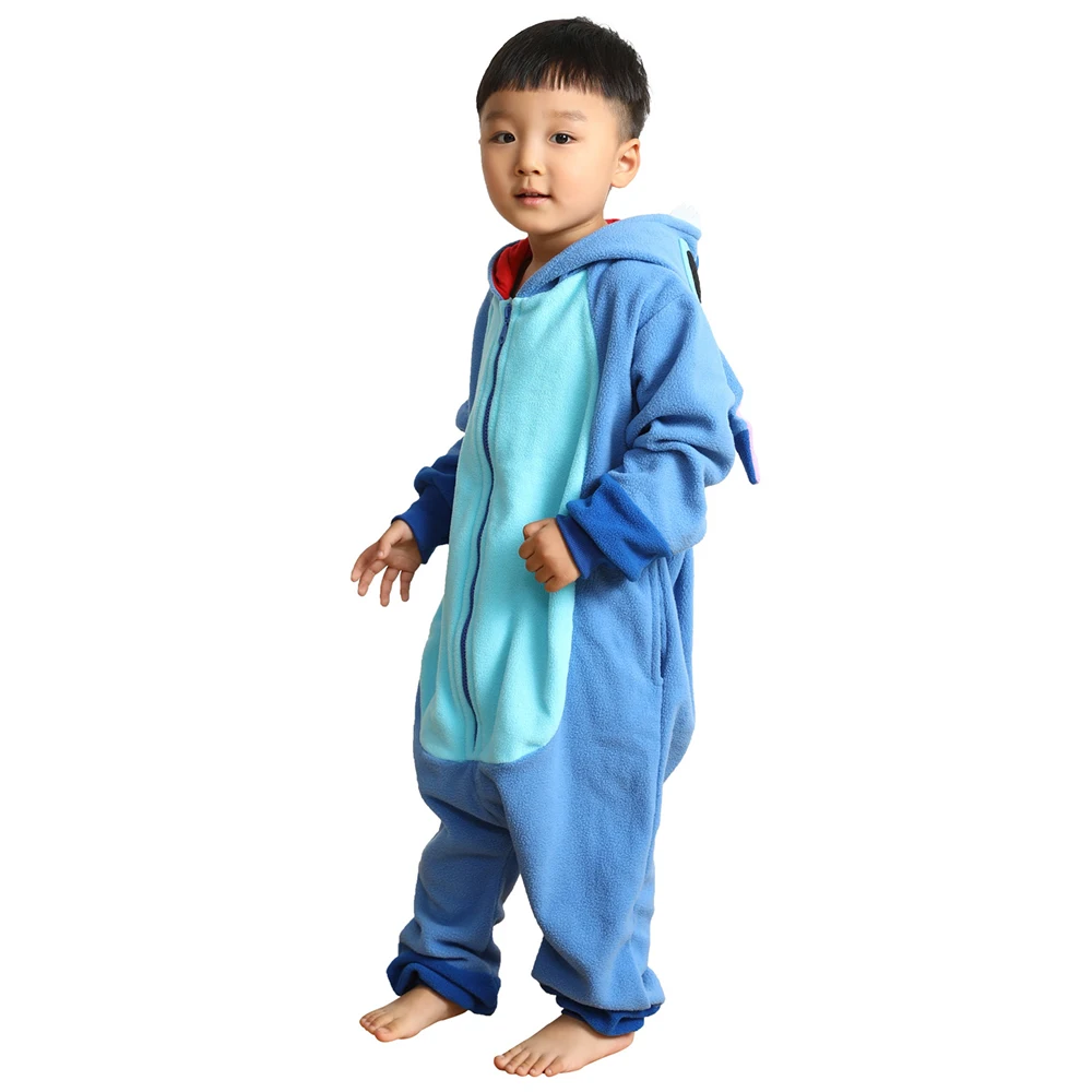 Kids Anime Onesie Pajamas Animal Cosplay Costume for Children Hooded Sleepwear for age 4-12 Child Gift