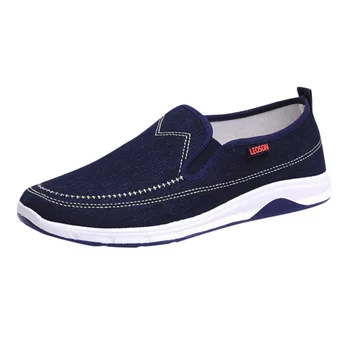 

2121 Nice Casual Denim Breathable Shoes Man Spring Autumn Loafers England Fashion Zapato Breathable Slip On Flats