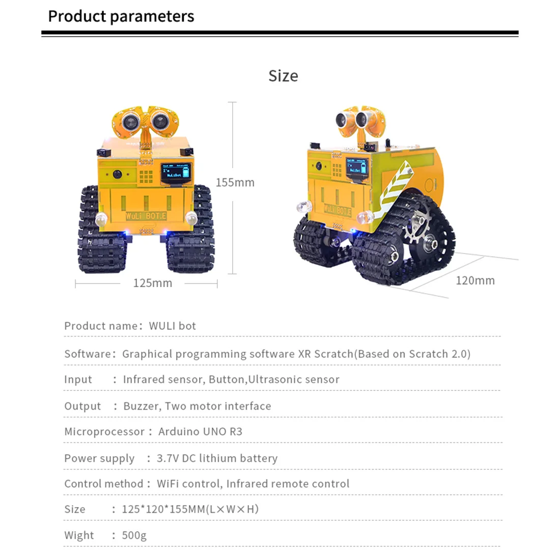 WuliBot скретч+ Mixly программируемый робот RC программируемый трек автомобиль паровой развивающие игрушки без камеры