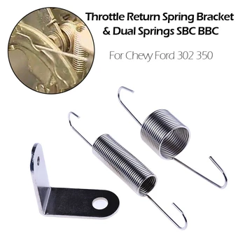 

Car Styling Throttle Return Spring Bracket & Dual Springs SBC BBC For Chevy Ford 302 350 Replacement Part Auto Replacement Parts