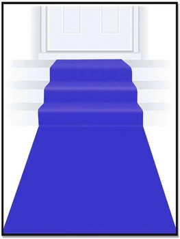 Royal Blue Runner dywan dywany chodnik dywanowy kryty odkryty przyjęcie weselne grubość 2 mm tanie i dobre opinie HUAHOO CN (pochodzenie) AMERYKAŃSKI STYL nietekstylne Rectangle Do hotelu OUTDOOR DEKORACYJNY Pranie ręczne WEDDING-2MM