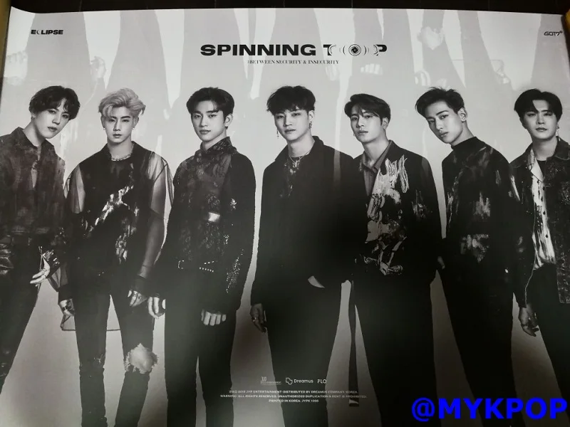 [MYKPOP]~ Официальный~ GOT7: спиннинг Топ альбом CD-SA19081706-3 версии, отправлено случайным образом