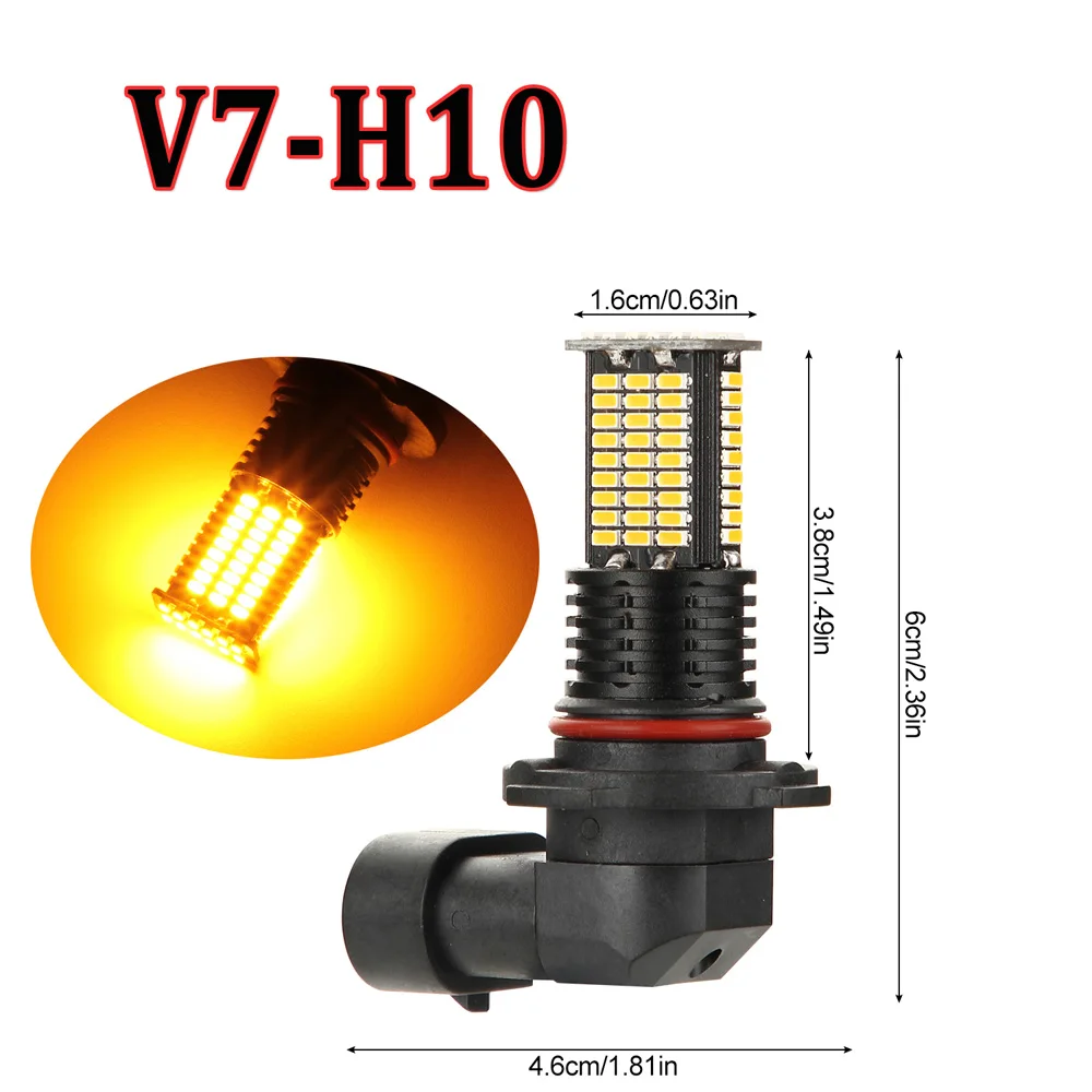2 шт. авто светодиодный Противотуманные фары лампы 3200LM 12 V-24 V 3000K 3014SMD для Ford