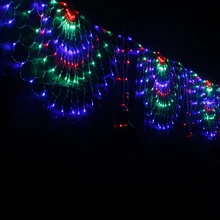 3M RGB павлинов СВЕТОДИОДНЫЙ Крытый 416 светодиодный фея Шторы светильник на Рождество вечерние свадебные праздничные украшения двора 110V 220V