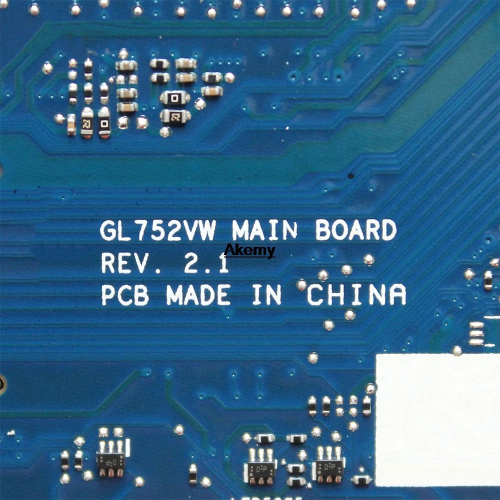 ROG GL752VW материнская плата с I7-6700CPU N16P-GX-A1 материнская плата REV2.0/REV2.1 для ASUS GL752V GL752 Материнская плата ноутбука протестирована ОК