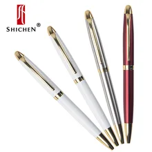 Shichen A073 простой дизайн хороший вид тяжелый металлический Подарочный РОЛИК ручка 0,7 мм и 1,0 мм nib. Авторучка для школы и офиса