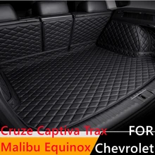 

Sinjayer Waterproof Car Trunk Mat Tail Boot Pad Carpet Cover Cargo Liner FIT For Chevrolet Cruze Captiva Equinox Malibu Trax