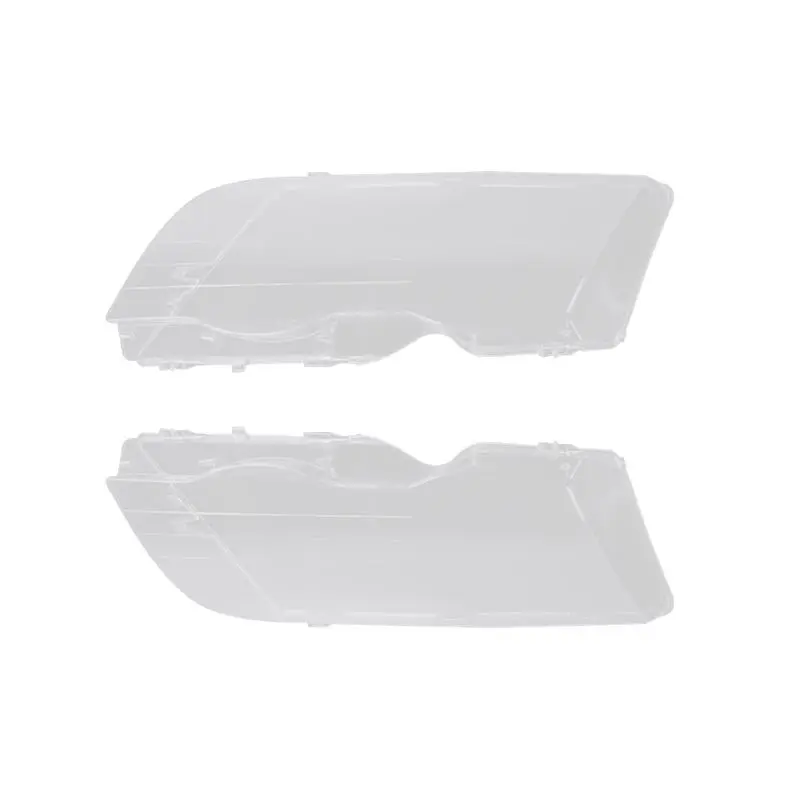 

2pcs Car Headlight Glass Cover 4 Door Automobile Left Right Headlamp For BMW