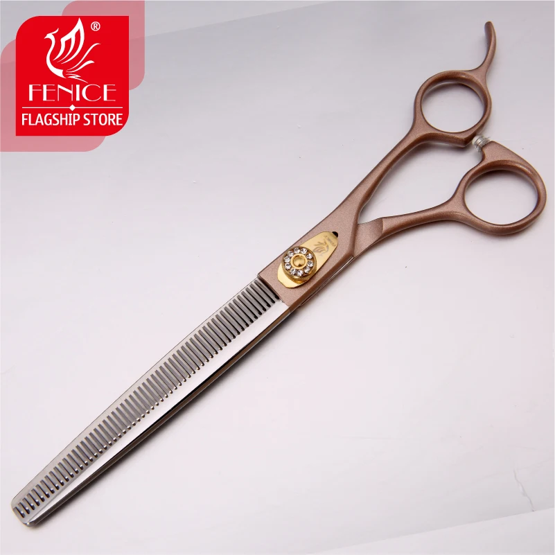 

Fenice Professional 7/7.5 inch pet dog grooming scissors thinning shears tijeras tesoura thinning rate 35%