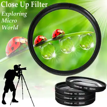 

NEW Original Lightdow Macro Close Up Lens Filter +1+2+4+10 Filter Kit 52mm for Canon for Nikon for Sony Cameras