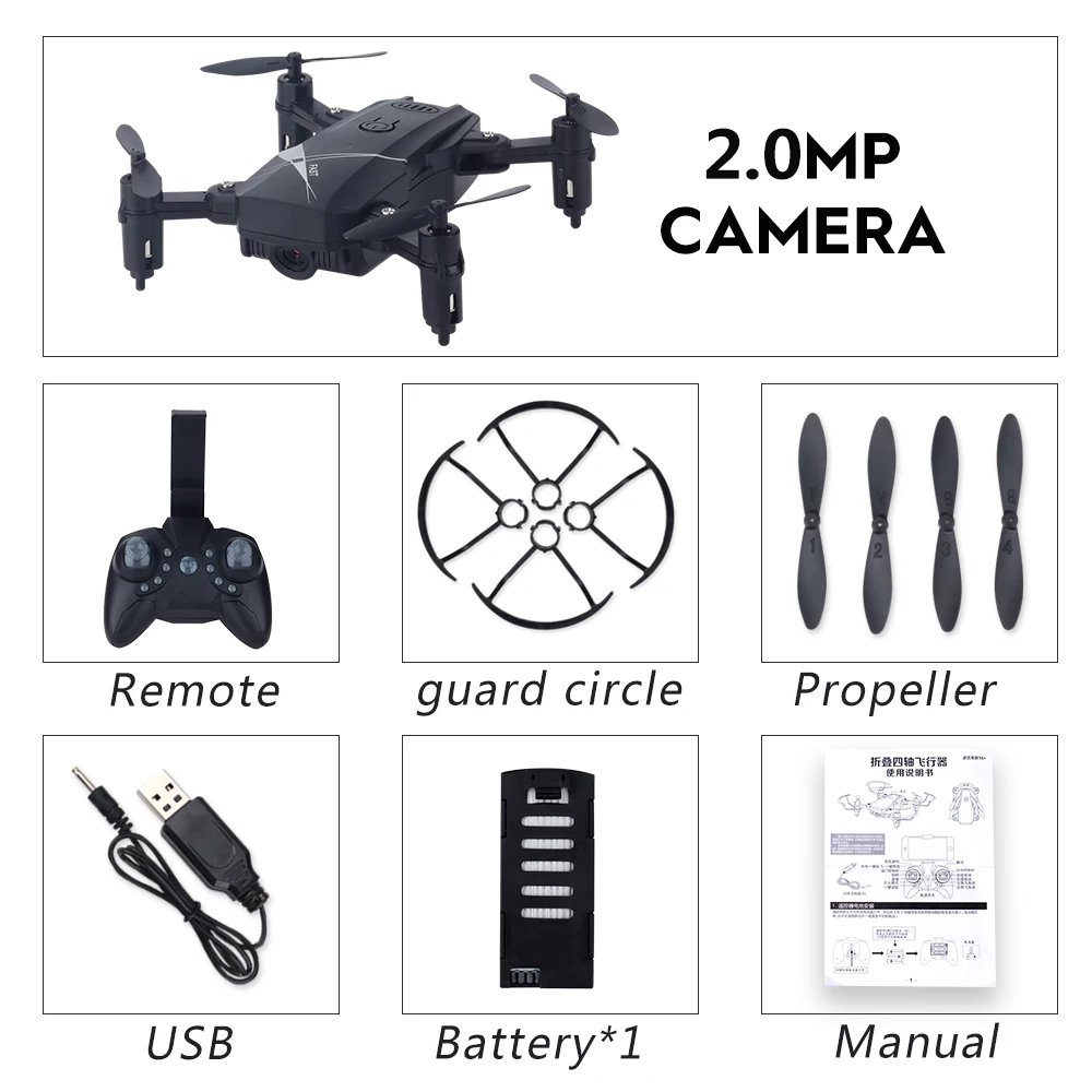 10 LF602 2,4G wifi FPV мини складной Радиоуправляемый Дрон 2.0MP/0.3MP камера Дрон Безголовый Квадрокоптер фотографии видео передача в реальном времени - Цвет: 10
