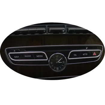 

Car-styling Console Panel Cover Frame Trim Stainless Steel Sticker For Mercedes Benz C Class W205 2015-2017 GLC Accessories