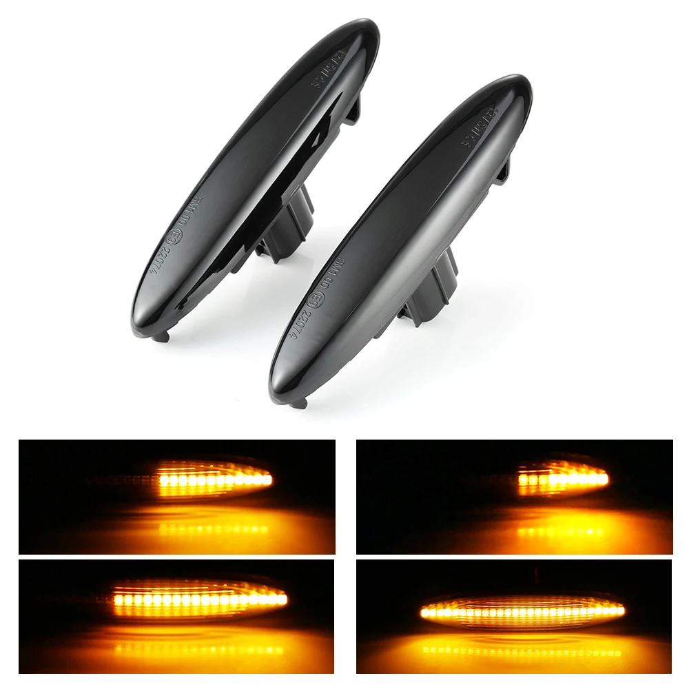 

2pcs 3528 SMD Side Marker LED Water Flow Turn Signal Light Lamp 8-30V For Toyota Lexus IS250 IS350 LED Side Turn Signal Light