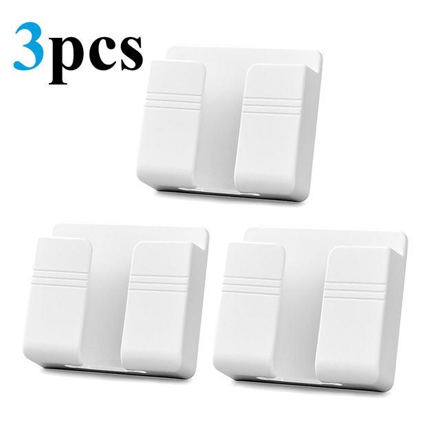 Mounted Organizer Air Conditioner TV Remote Control Storage Box Mobile Phone Plug Holder Multifunction USB Charging Stand