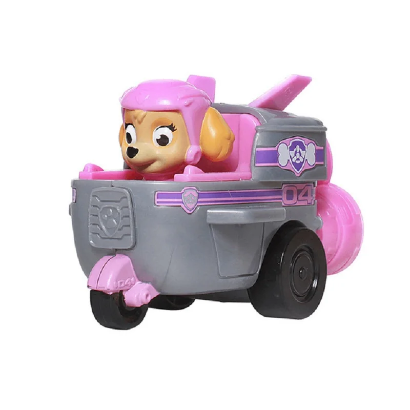 Paw Patrol игрушки набор Щенячий патруль машины Patrulla Canina деформация фигурки Модель трекер Эверест Райдер погоня игрушка подарок - Цвет: Skey