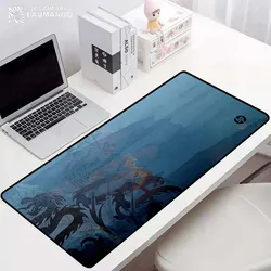 Hp tapete de rato tapete mousepad gamer acessórios para computador portátil tapetes mausepad antiderrapante tapete de computador mesa de jogos teclado anime portátil