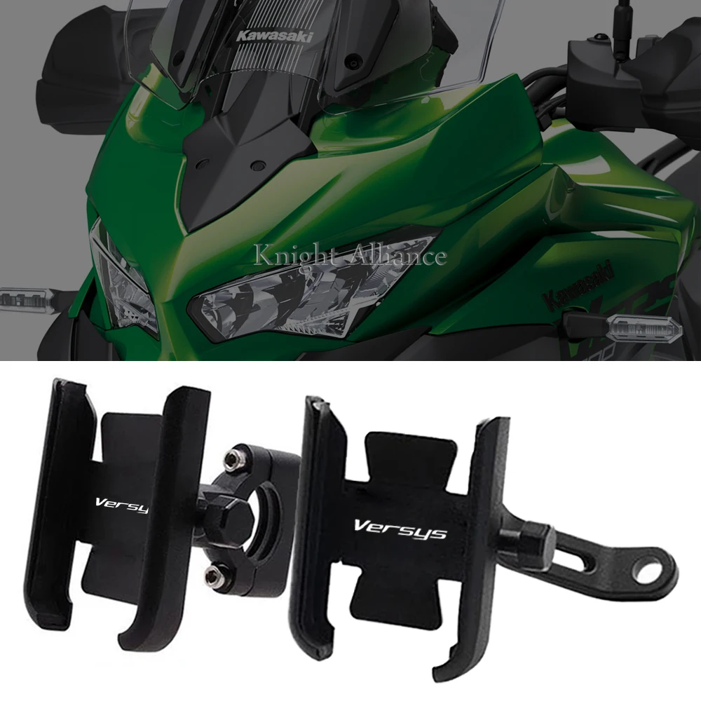 

Для KAWASAKI Versys 650 1000 X300 Versys650 Versys1000 Versys-X300 держатель для телефона на Руль с ЧПУ GPS