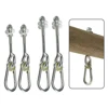 1 Pair Swing Hanger Thread Hook Playset Playground Yoga Metal Heavy Duty Seat Safety Locking Ceiling Mount 1