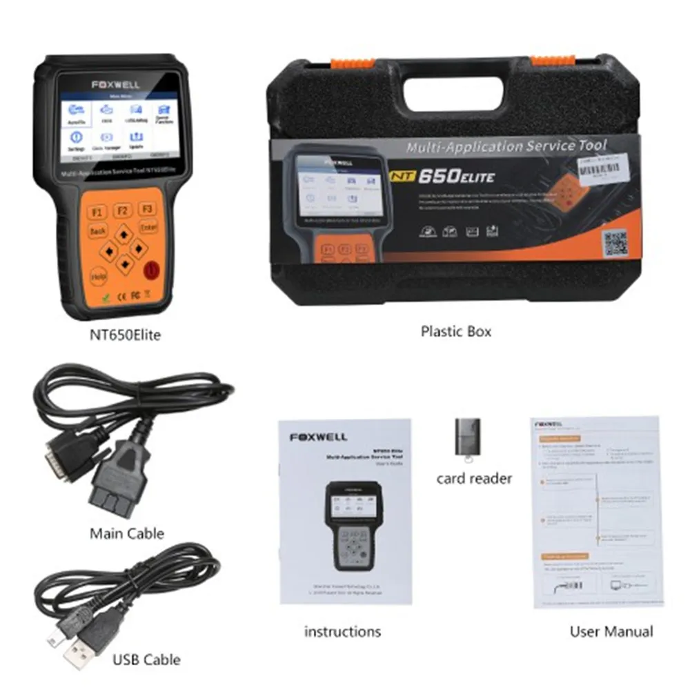 Foxwell NT650 Elite все делает сервисный инструмент с 11 специальными функциями