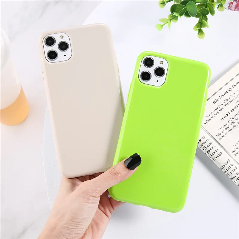 Однотонный однотонный чехол GTWIN карамельных цветов для iPhone 11 Pro X XS XR Max мягкий