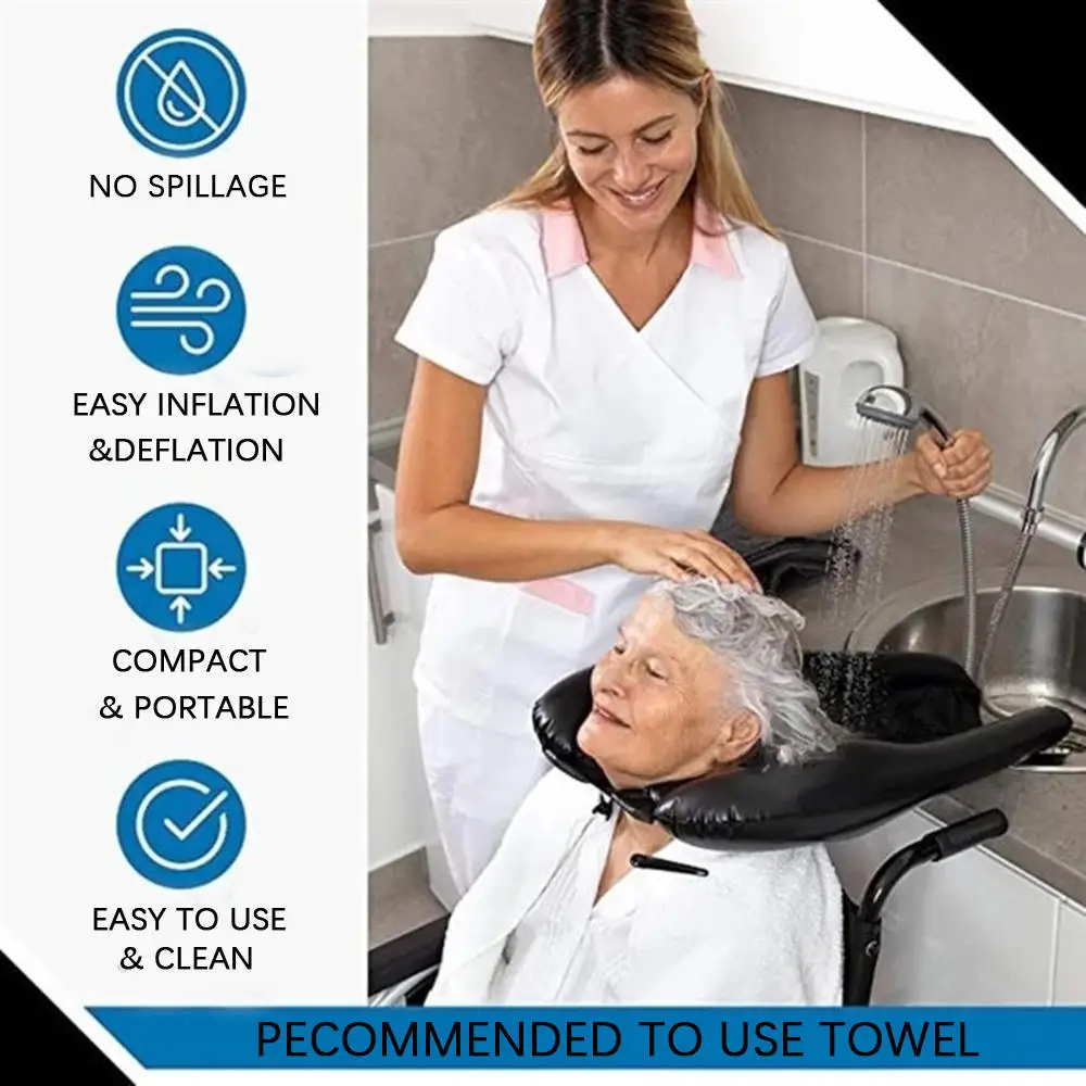 1PC Portable Folding Bathtub Shampoo Sink Folding Bath Inflate Hair Sink Washing Machine Hairdresser Inflatable Bathtub Bathroom