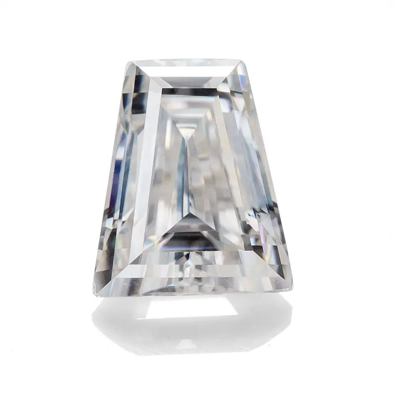 

Holycome 10pcs Moissanite Trapezoid Cut Moissanite DEF VVS1 Professional Cut Loose Moissanite Supplier Gemstones Diamond