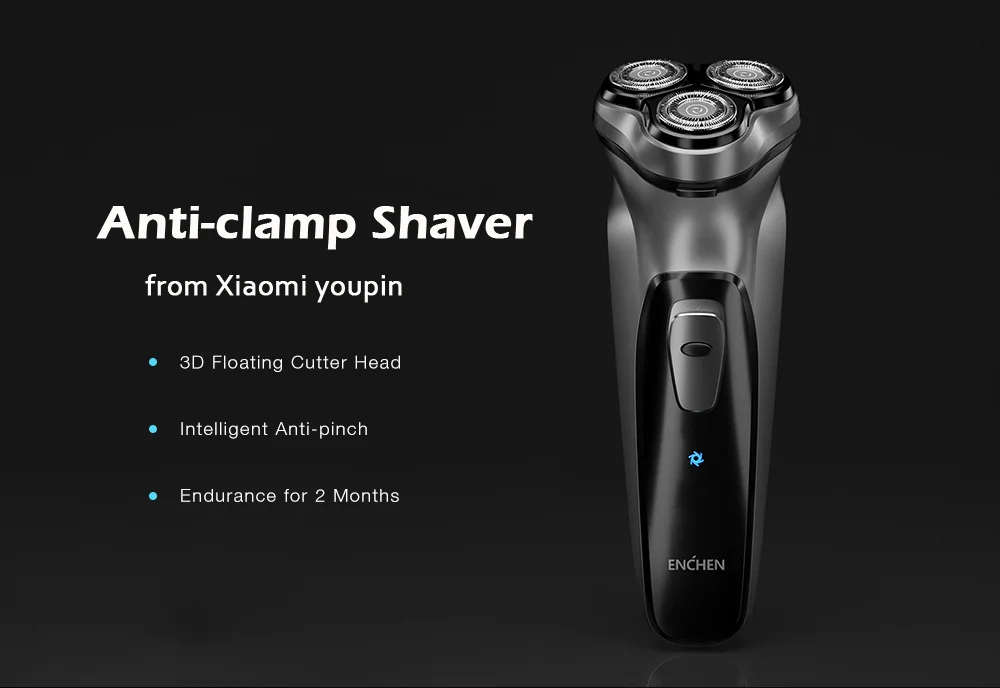 Xiaomi Enchen BlackStone 3D бритвенная машинка для бороды моющиеся type-C перезаряжаемые для мужчин подарок умный контроль
