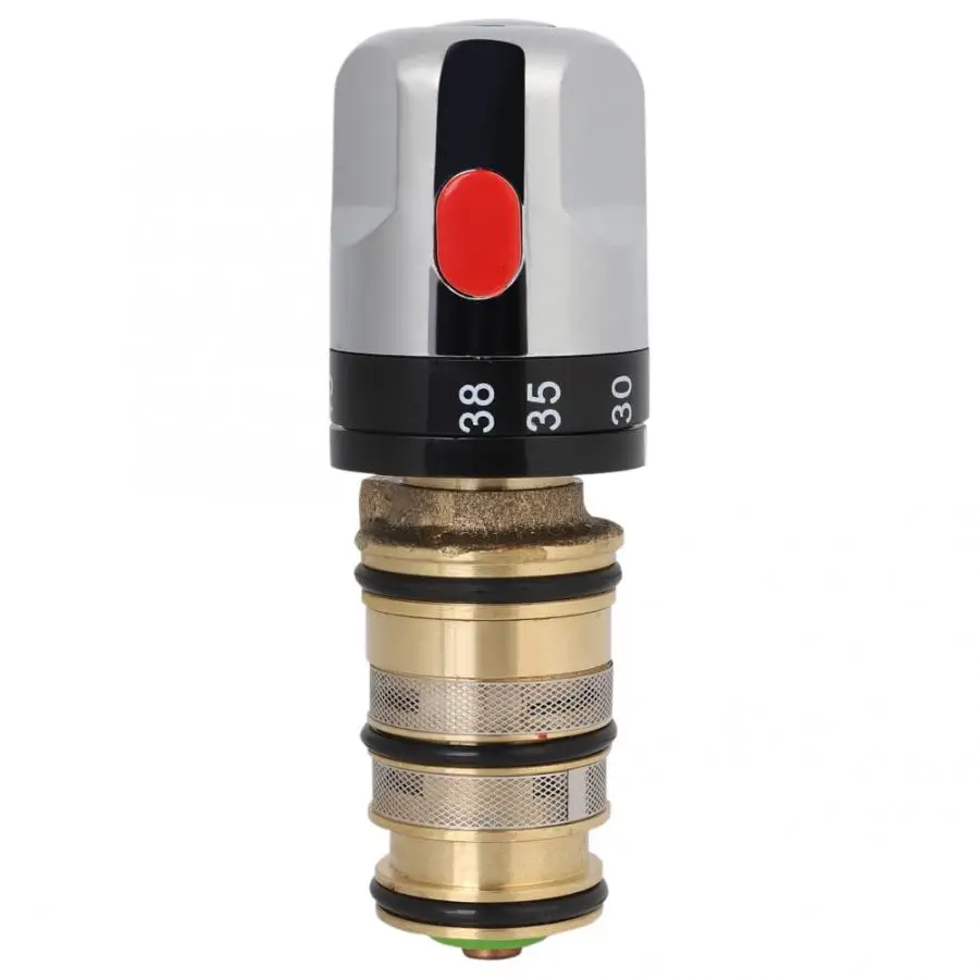 Ручной промывочный клапан, медный Термостатический смеситель для душа, клапан контроля температуры G1/2