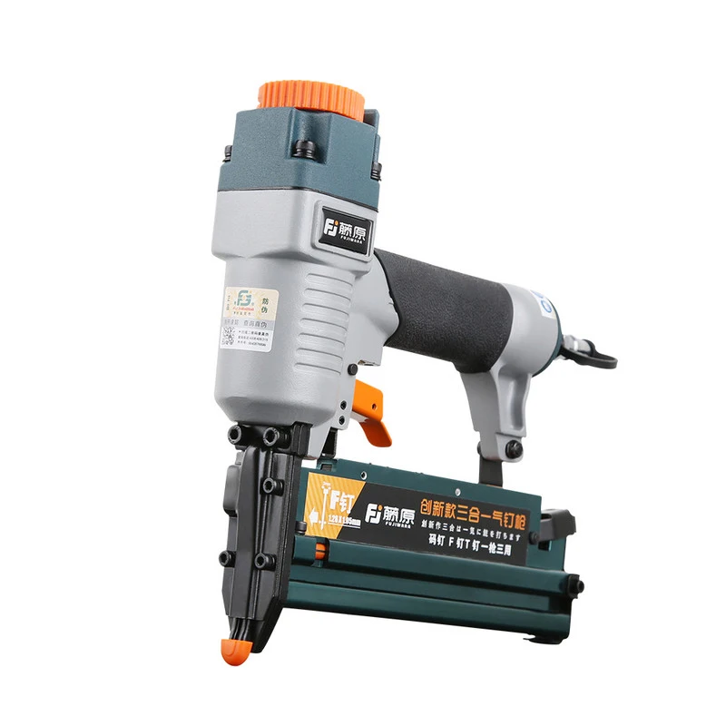 

Pneumatic Nail Gun for F/T Nails 440K Nail Woodworking Pneumatic Stapler Household Woodworking Decoration Tool F30 LK