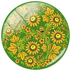 TAFREE красочные картины искусства 12 мм/15 мм/16 мм/18 мм/20 мм/25 мм цветочный стеклянный кабошон демонстрационный плоский задний вывод - Цвет: FL59