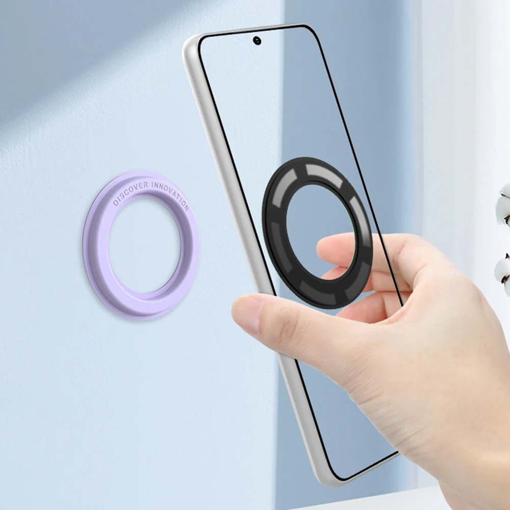 For MagSafe Magnetic Ring Holder for iPhone 12 13 mini Pro Max Galaxy Note 20 HUAWEI Mate 30 Wall Mount Magnet Phone Stand | Мобильные