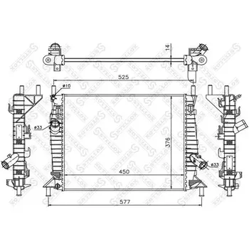

Radiator cooling system Ford Focus II C-Max 1.4/1.6 04 STELL