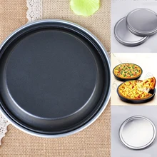 Wiilii 6-12 ''алюминиевая форма для пиццы круглый поднос антипригарный стандартный вес широкий обод лист духовки для торта Формы для выпечки инструмент для выпечки Форма для торта