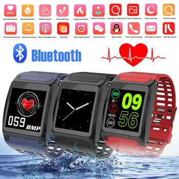 

Smart Watch Bluetooth 4.0 1.3" Touch Screen Music Control Health Tracker Message Reminder For Android For IOS Smart Wristwatch