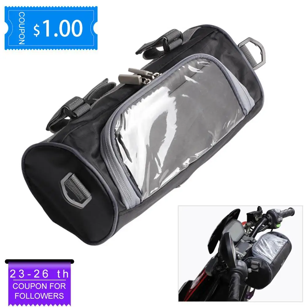 

Motorcycle Electric Car Front Handlebar Fork Storage Bag Container Water Repellent Fabric