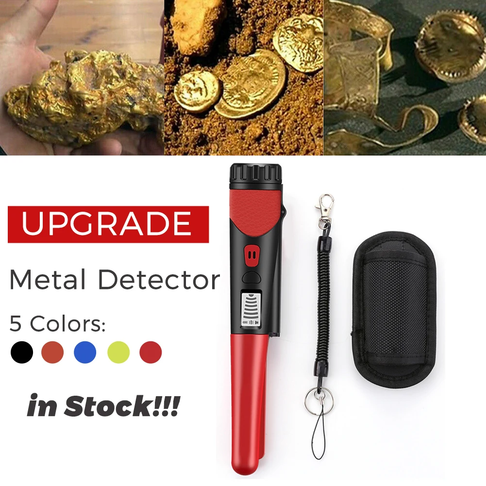

SALE Upgrade Handheld Pinpointer Metal Detector Pinpoint Metal Finder Waterproof Hand Held Gold Detector Treasure Hunter Orange