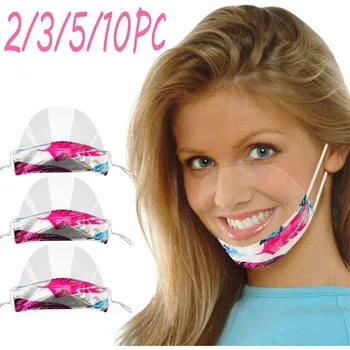 

Adult Lip Language Visual Transparent Printed PVC Face Mask