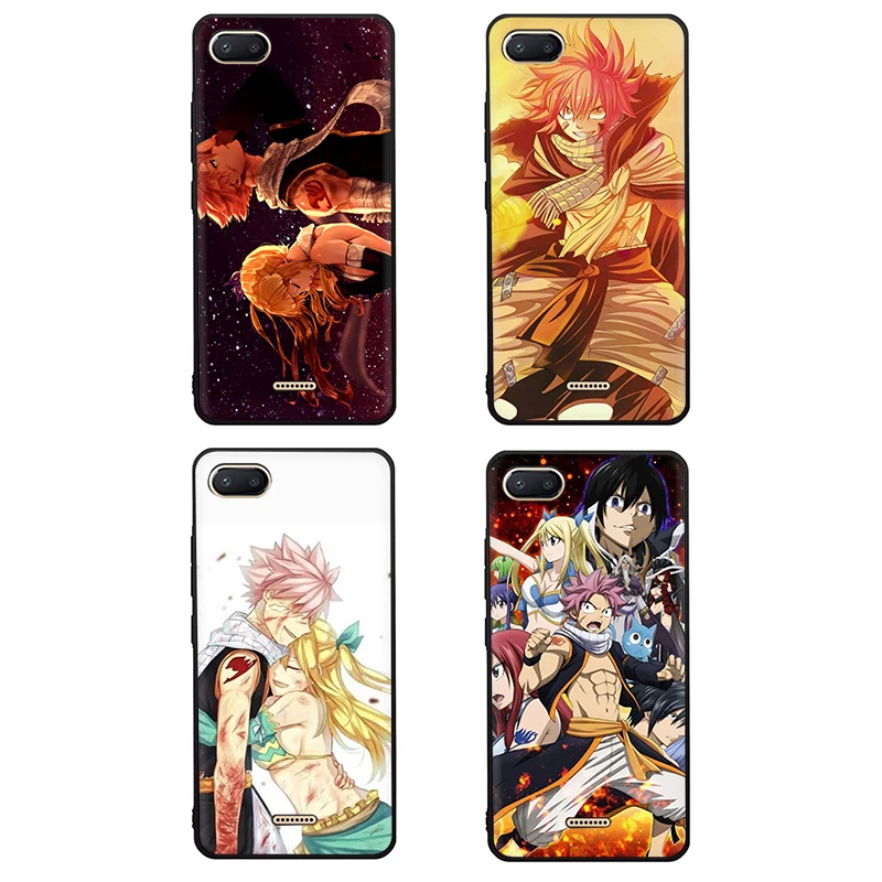 Манги «Fairy Tail», «силиконовый чехол для телефона для Xiaomi Redmi 4A 4X5 6 Plus Pro 7 GO Note 5, 6, 7, 8 Pro 7A K20 Pro