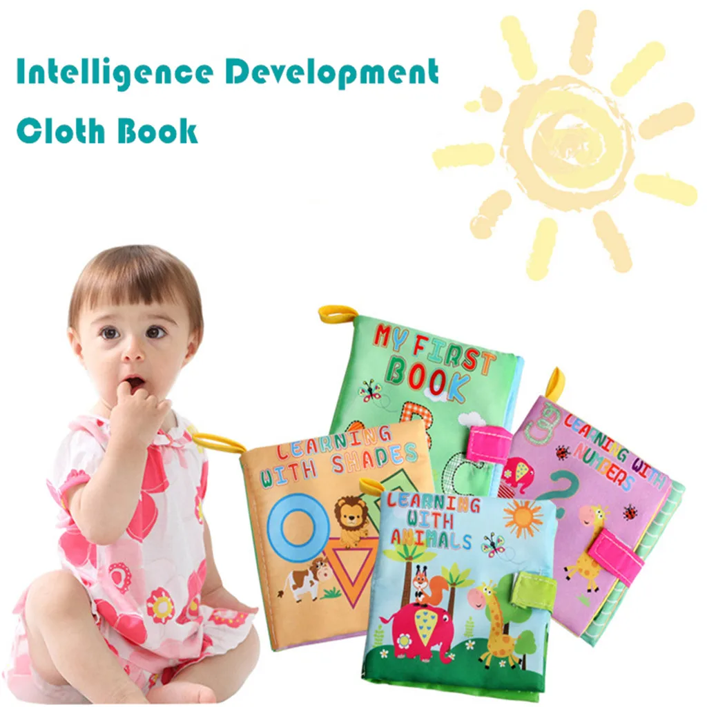 

2019 New Baby Kids Soft Intelligence Development Cognize Cloth Book Educational Toy L0923