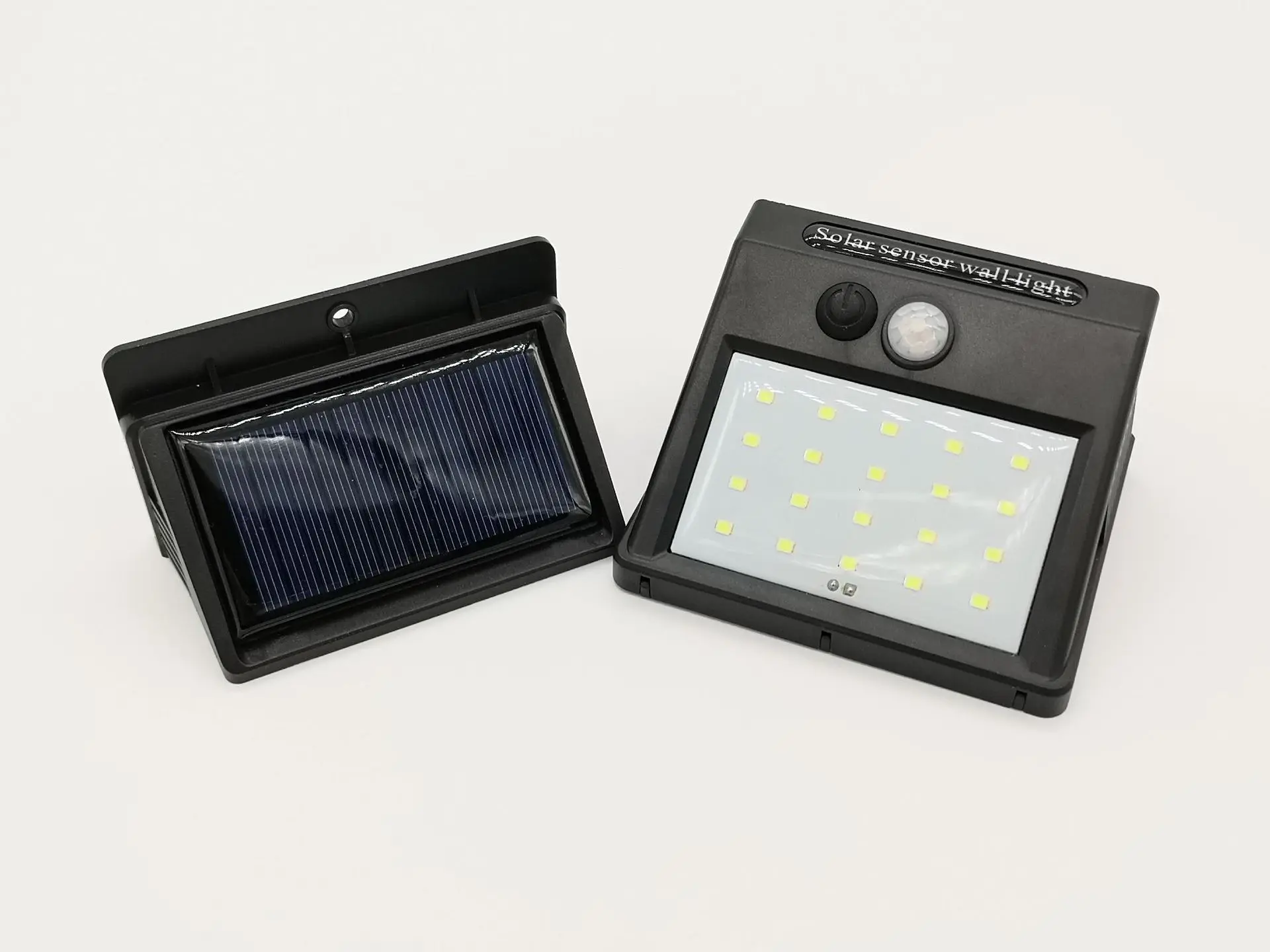 20led-сплит тип человека реагирующая на движение Солнечный настенный светильник Три режима пейзаж двора лампа Би gua deng треугольник