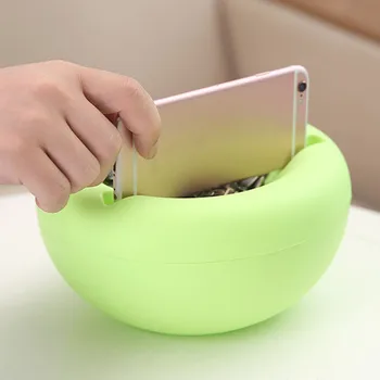 

Double Layers Detachable Melon Seeds Nut Bowl Candy Snacks Storage Organizer Mobile Phone Holder HUG-Deals