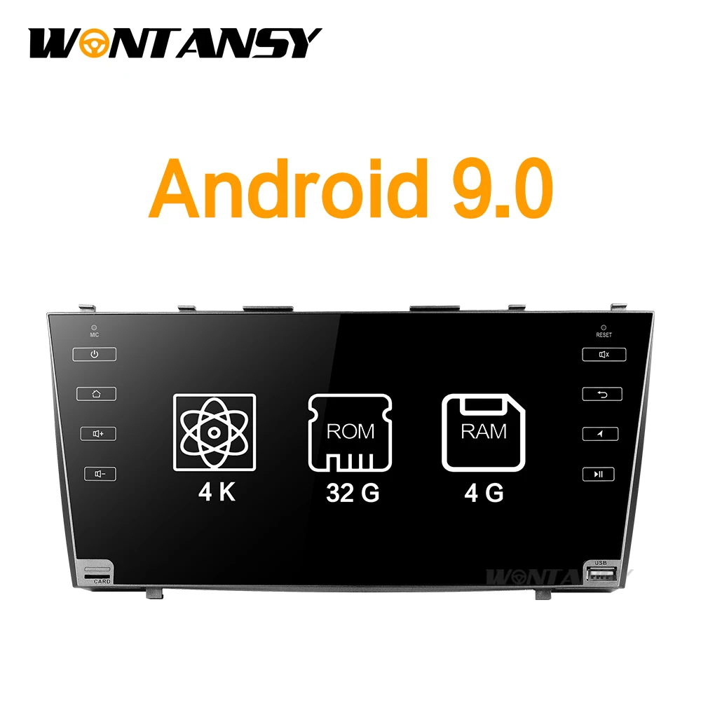 2008 2011 год 1024*600 android 9 0 автомобильный gps навигатор 4g WiFi радио медиаплеер dvd для Toyota