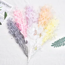 

Color Triangle Wire Turkey Feather Flower 25-30cm DIY Feather Headdress Hairpin Brooch Stage Show Dance Wedding Supplies