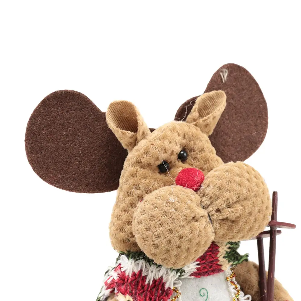 1PCS Christmas Dolls Xmas Tree Decor New Year Ornament Reindeer Snowman Santa Claus Standing Doll Decoration Merry Christmas