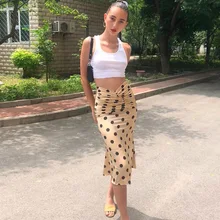 Осенняя Новая женская прямая клетчатая драпированная укороченная модная женская повседневная юбка цвета хаки