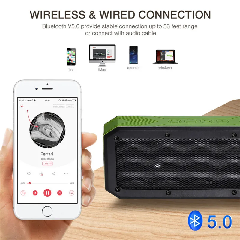 caixa de som водонепроницаемый bluetooth портативный динамик IP67 Спорт на открытом воздухе беспроводной аудио altavoz динамик bluetooth Колонка радио altavoz Прямая D30
