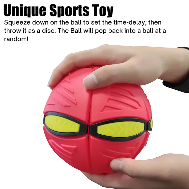 Kids Flat Throw Disc Ball Flying UFO Magic Balls With Led Light For Children's Toy Balls Boy Girl Outdoor Sports Toys Gift 3