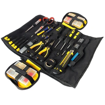 

1PC Tool Bag Multifunction ToolKit Rolled Chisel Plier Woodworking Electrician Tool Organizer Portable Large Capacity Bags