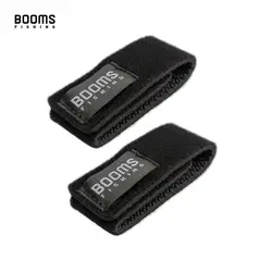 Fishing Rod Holder Belt Strap with Rod Tie and Tackle Box Accessories (Black 2 Pcs)