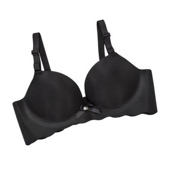 

Seamless Push Up Sexy Bras High Quality Soft And Comfortable Unique Design Wave Edge Wire Free Bras